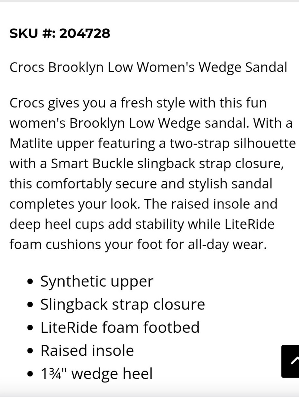 CROCS Brooklyn Platform Wedge Sandal- Latte - Picture 7 of 11